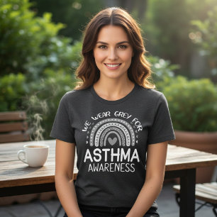 We dragen grijze Astma-bewustzijn Tri-Blend Shirt