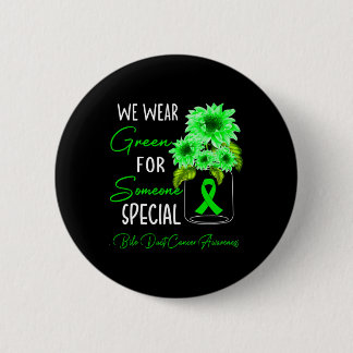 We dragen groen galwegkanker bewustzijn  ronde button 5,7 cm