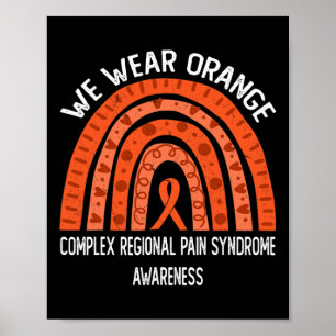 We dragen oranje voor Complex Regionaal Pijnsyndro Poster