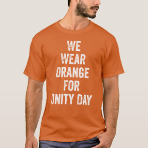 We dragen oranje voor Unity Day anti-pestcampagne T-shirt