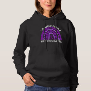 We dragen paarse regenboog voor bewustzijn van Hur Hoodie