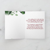 We dromen van een groene kerstfeestjes kaart (Binnen)