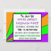 We Durven Het | Halloween Feest Kaart (Achterkant)