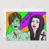 We Durven Het | Halloweenfeest Kaart (Voorkant)