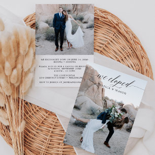 We Eloped Aankondiging Uitnodiging