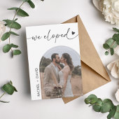 We Eloped Arch Photo Elopement QR Code Kaart