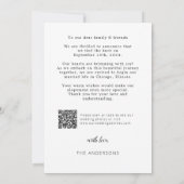 We Eloped Arch Photo Elopement QR Code Kaart (Achterkant)
