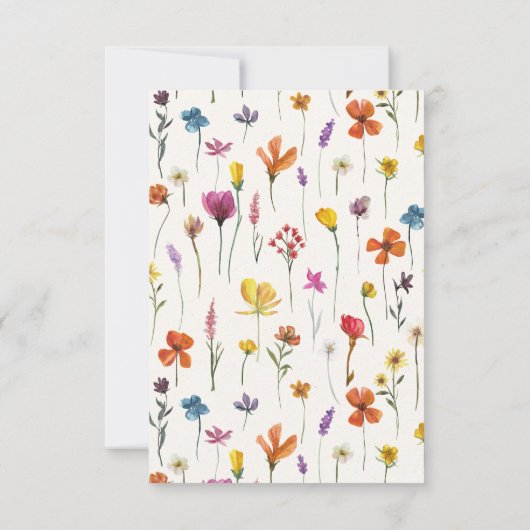 We Eloped Gedroogde Bloemen Boho Aankondiging (Achterkant)