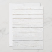 We Eloped handgeschreven Casual bruiloft twee foto Aankondiging (Achterkant)