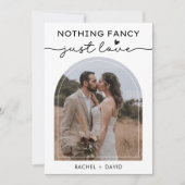 We Eloped Kaarten Arch Foto Elopement Aankondiging (Voorkant)