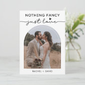 We Eloped Kaarten Arch Foto Elopement Aankondiging (Staand voorkant)