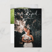 We Eloped Trouwkaart Uitnodiging Foto (Voorkant / Achterkant)