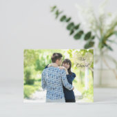 "We Eloped" Wedding of Elopement Aankondigingen Aankondigingskaart (Staand voorkant)