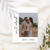 We Elopement aankondiging met QR code