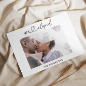 We Elopement aankondiging met QR code