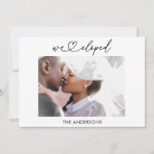 We Elopement aankondiging met QR code (Voorkant)