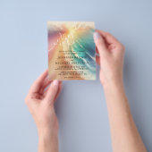 We Engaged Ocean Beach Waterverf Zomer Zon Flyer (Hand)