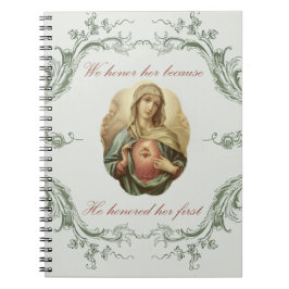 We eren haar macularis Mary Notebook Notitieboek