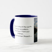 We erven de aarde niet... mok (Voorkant links)