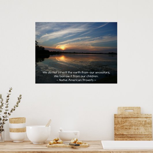 We erven de aarde niet... poster (Keuken)