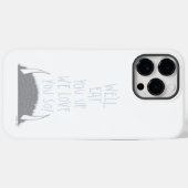 We eten je wel op. We houden van je. -Blauw Case-Mate iPhone Case (Achterkant (horizontaal))