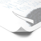 We eten je wel op. We houden van je. -Blauw Poster (Hoek)