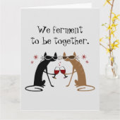 We Ferment to Be Together Wijn Punt Kaart (Gele Bloem)