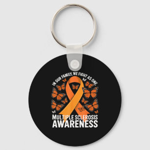 We Fight As One Oranje Lint Multiple Sclerose A Sleutelhanger