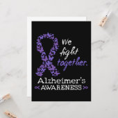 We fight together - Alzheimer awareness Kaart (Voorkant / Achterkant in situ)