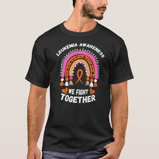 We Fight Together Leukemia Awareness Bohemian Rain T-shirt (Voorkant)