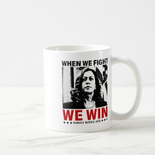 We Fight We Win 2024 Kamala Harris voor de Amerika Koffiemok