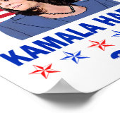 We Fight We Win beroemd gemaakt door Kamala Harris Poster (Hoek)