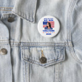 We Fight We Win - Kamala Harris 2024 Ronde Button 5,7 Cm (In situ)