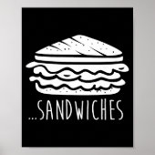 We Finish Each Other's Sandwiches Funny Matching Poster (Voorkant)
