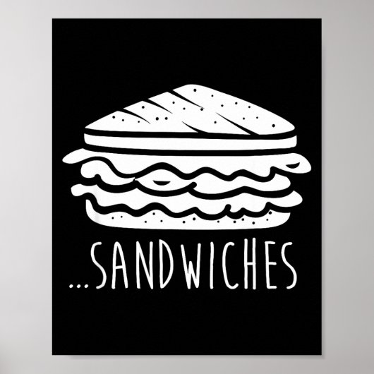 We Finish Each Other's Sandwiches Funny Matching  Poster (Voorkant)