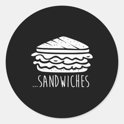 We Finish Each Other's Sandwiches Funny Matching  Ronde Sticker (Voorkant)