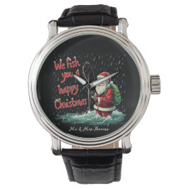 We Fish You a Happy Christmas Feestelijke Plezier Horloge