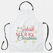 We fluisteren je een vrolijk kerstkeukenplatform schort (Voorkant)