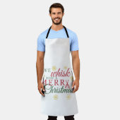 We fluisteren je een vrolijk kerstkeukenplatform schort (Gedragen)