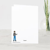 We followed the Rainbow for this Greeting Card Kaart (Achterkant)