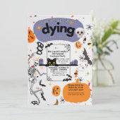 We gaan allemaal gewoon dood om te feesten | Hallo Kaart (Staand voorkant)