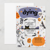 We gaan allemaal gewoon dood om te feesten | Hallo Kaart (Voorkant / Achterkant)