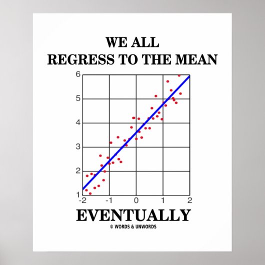 We gaan allemaal terug naar de gemiddelde Humor. Poster (Voorkant)