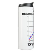 We gaan allemaal terug naar de gemiddelde Humor. Thermosbeker (Gedraaid links)