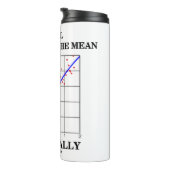 We gaan allemaal terug naar de gemiddelde Humor. Thermosbeker (Geroteerd rechts)
