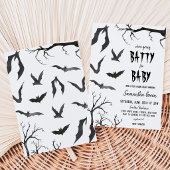 We Gaan Batty voor Baby Shower Kaart