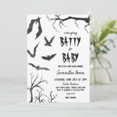 We gaan Batty voor Baby shower Kaart (Staand voorkant)