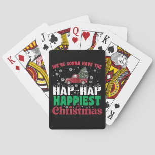 We gaan de aller aller aller gelukkigste Kerstmis  Pokerkaarten