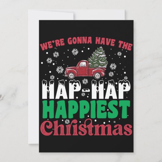 We gaan de allerfelicifste kerst hebben kaart (Voorkant)