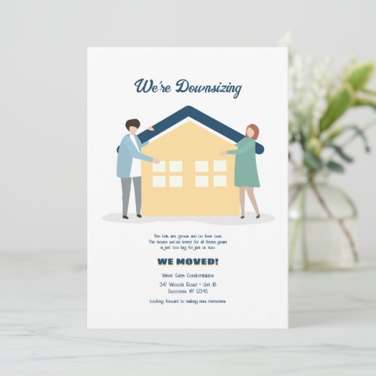 We gaan de bewegende aankondiging inkrimpen (Staand voorkant)